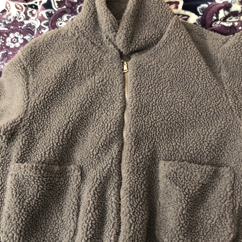 Grey teddy Jacket - Picture 2 of 4